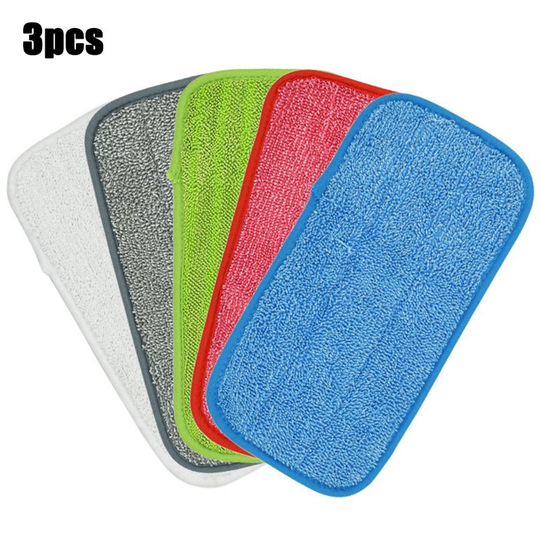 3 Pack Reusable Mop Cloth Soft Washable Effective Mop Rectangle