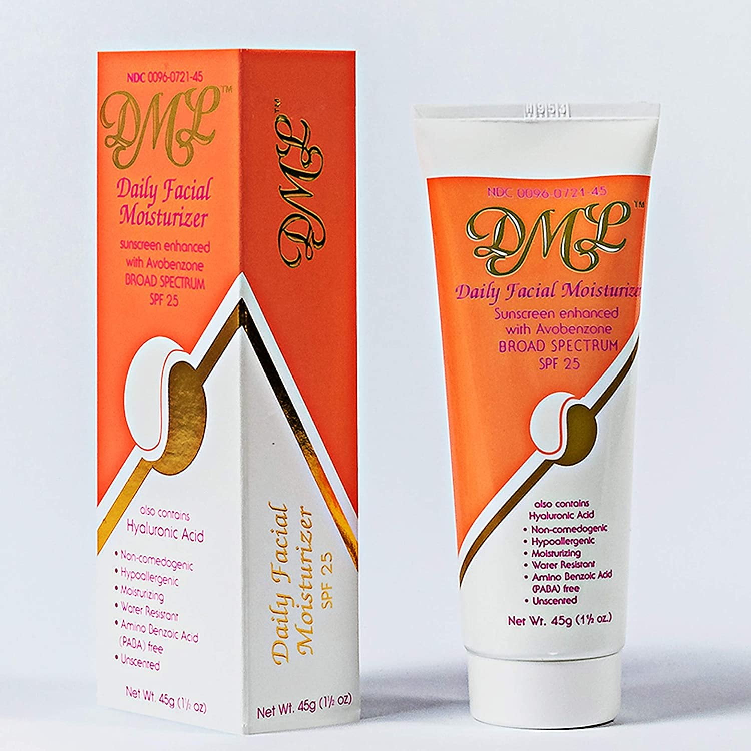 DML Daily Facial Moisturizing Lotion for Sun Screen SPF 25 1.5 oz, 4-Pack