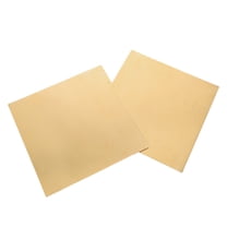 Hemoton 2pcs Brass Plates H62 Metal Sheets for DIY Crafts Models and Repairs Smooth Surface Suitable for Various Applications Home Tools