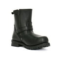 thumbnail image 3 of Hot Leathers BTM1008 Men's Black 8-inch Round Toe Engineer Leather Boot with Lug Sole 15W, 3 of 10