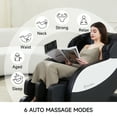 thumbnail image 4 of Real Relax Zero Gravity Full Body Massage Chair Recliner with Heating and Foot Massage, Black, 4 of 10