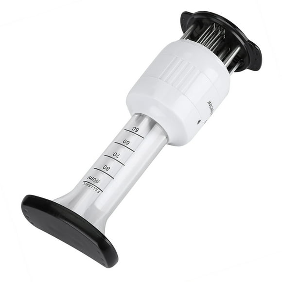 Aiguille Attendrisseur de Viande - Injecteur de Sauce Marinade Outil de Cuisine avec Aiguille en Acier Inoxydable pour Attendrir Steak Porc Veau & Volaille dans la Cuisine