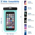 thumbnail image 3 of JOTO Universal Waterproof Pouch Cellphone Dry Bag Case for iPhone 12 Pro Max 11 Pro Max Xs Max XR X 8 7 6S Plus SE, Galaxy S20 Ultra S20+ S10 Plus S10e /Note 10+ 9, Pixel 4 XL up to 7", 3 of 6