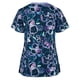 thumbnail image 2 of Pntutb Blusa informal de uniforme de trabajo con cuello en V y manga corta floral para mujer Pntutb Pntutb-6290, 2 of 3