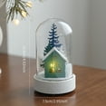 thumbnail image 7 of Shoreew Christmas Figures in Glass Dome Tabletop Decoration LED Light Up Christmas Cloche Ornaments for Indoor Home Tabletop Decor, 7 of 7