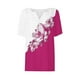 thumbnail image 3 of Camisetas Casuales de Mujer con Cuello en V Camiseta de Color Sólido, Manga Corta Casual Top para el Uso Diario, 3 of 4