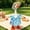 Blue, variant on 7inch Desk Goose Outfits,Mini Desktop Goose Clothes Desk Gooses Set with Hat,Skirt,Bag Ornament,Lightweight Dress-Up Clothes for Desktop Goose,Spring & Summer Desk Decor Accessories(1PC,Red)