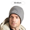 thumbnail image 6 of Naierhg Beanie Winter Beanie Elastic Solid Color Double-side Wear Regular Fit Soft Keep Warm Windproof Portable Winter Cycling Hat for Daily WearKhaki, 6 of 8