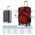 thumbnail image 4 of Lsque Housse de Valise Imprimée Tête de Mort Rouge, Protecteur de Bagages de Voyage, Résistant aux Rayures et à la Saleté, Convient aux Bagages de 18 à 32 Pouces-Moyen, 4 of 7