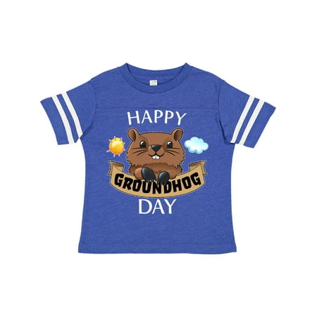 

Inktastic Happy Groundhog Day- cute Gift Toddler Boy or Toddler Girl T-Shirt