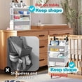 thumbnail image 5 of Hanging Diaper Organizer for Changing Table, Durable 2-Tier Nursery Storage Organizer with Mesh Pockets, Fits Crib, Playard, Wall or Car, Light Gray, 5 of 8
