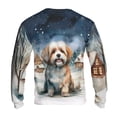 thumbnail image 2 of Hello Winter Havanese Welcome Snowy Night Watercolor Vintage All Over Print 3D Sweatshirt Unisex Merch Havanese Dog Lover Gifts Idea - 01011, 2 of 6