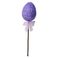 thumbnail image 3 of CoreLiving Easter Tree Ornaments Glitter Egg Picks Wooden Stake Decoration for Spring Branches Vase Fillers Artificial Flowers Home Garden, Assorted Colors, 3 of 9