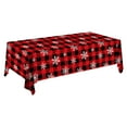 thumbnail image 2 of Guozer Red Party Tablecloth Disposable Tablecloth Waterproof Table Mat for Holiday Decoration, 2 of 7