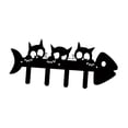 thumbnail image 3 of Gancho de pared para gatos, perchero para ropa, organizador compacto para ahorrar espacio, color negro, para llaves, para oficina, porche, puerta,, 3 of 8