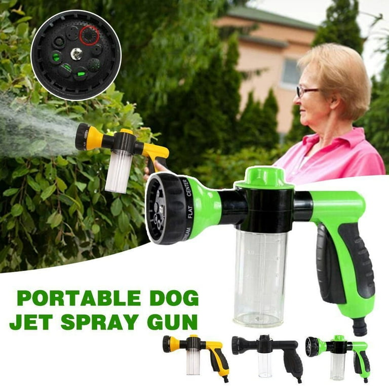 Pup Jet Dog Washing Hose Attachment,8 Spray Pattern spray mode car wash  sprayer with 3.5