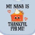 thumbnail image 4 of Inktastic Thanksgiving Nana Thankful for Me Boys or Girls Baby Bib, 4 of 4