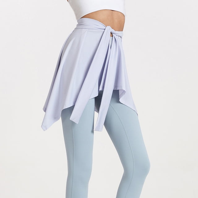 ADDHAT 1Ud Vestido Deportivo Para Mujer En Con Nudo Y Banda Elástica Para Yoga Y Entrenamiento