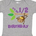 thumbnail image 4 of Inktastic Half Birthday 6 Months Baby Monkey Boys or Girls Baby Bodysuit, 4 of 5