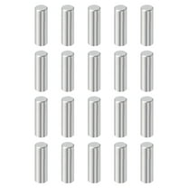 20Pcs 8mm x 25mm Dowel Pins, 304 Stainless Steel Shelf Support Peg Pin, Silver