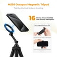 thumbnail image 2 of SIABC-MS36 Flexible Magnetic Phone Tripod, Magnetic Phone Stand for Selfie/Vlogging with Remote Control,Tripod Stand with Gopro Mount Compatible with GoPro iPhone Samsung, 2 of 4