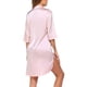 thumbnail image 4 of Pijamas Para Mujer Camisones Moda Media Rodilla Hasta La Rodilla Cuello en V Sólido Media Pantorrilla Camisa Ropa de Dormir Odeerbi ODB142526, 4 of 8