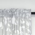 thumbnail image 4 of Home Soft Things Printed Microfiber Curtain - Birdsong 2 Piece Set - Grey - 60" x 84", 4 of 7