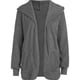 thumbnail image 5 of Oucaili Abrigo con capucha para mujer, chaqueta difusa de manga larga, cárdigan para mujer, forro polar suelto con frente abierto cálido, 5 of 6