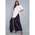 thumbnail image 4 of Skirt for Women Elegant High Waisted A Line Satin Skirts Midi Bodycon Skirt Black S, 4 of 10