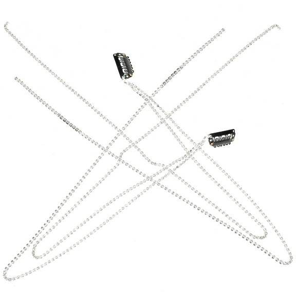 WORGEOUS 2pcs Tassel Hair Chain Braid Hair Chain Clip Ponytail Hair Chain Women Headdress