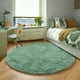 thumbnail image 3 of Alfombra PAGISOFE Shaggy Circle, 150 cm, verde salvia, para niños, 3 of 8