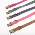 thumbnail image 7 of Unique Bargains Dog Collar Soft PU Durable Heavy Duty Dog Collar with Quick Release Metal Buckle Puppy Collar Adjustable Collar for Dogs Small Pink, 7 of 7