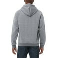 thumbnail image 2 of Men's Hoodies Pullover Geometric Texture Hoodie Long Sleeve Casual Drawstring Sweatshirts with Pocket Light Gray 2XL, 2 of 8