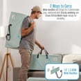 thumbnail image 2 of 10 Pack Moving Bags w/Backpack Straps, Heavy Duty, Moving Boxes Alternative, Packing Supplies, Large Storage Totes for Dorm Room Essentials with Zipper for Clothes (Clear, 10 Pack), 2 of 5