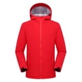 thumbnail image 1 of RXIRUCGD Solid Color Three In One Windproof And Warm Windbreaker Casual And Fashionable Mountaineering Suit For Men And Women And Charging Jacket, Red, Size: 2XL, 1 of 8