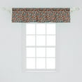 thumbnail image 2 of Ambesonne Poppy Flower Window Valance, Meadow Flowers Art, 54" X 12", Burnt Orange Dark Green, 2 of 3