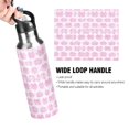 thumbnail image 4 of Insulated Stainless Steel Sports Water Bottle With Straw and Handle,Valentine's Day Gift Ideal for Outdoor Use 600 ml Smoky, 4 of 7
