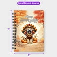 thumbnail image 5 of Happy Thanksgiving Soft Coated Wheaten Terrier Turkey Costume Pumpkins Autumn Leaves Spiral Bound Journal Wheatie Dog Lover 5x7in Spiral Notebook - 13014, 5 of 5