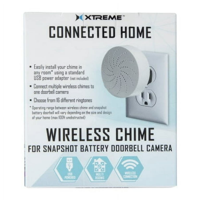Xtreme Connected Home Wireless Chime for Snapshot Doorbell Camera
