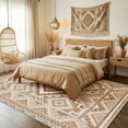 thumbnail image 2 of CHITOOMA 5'x7' Area Rugs for Living Room, Washable Boho Moroccan Rug Soft Vintage Distressed Geometric Tribal Area Rug for Bedroom Dining Room Office with Non-Slip Backing, Stain Resistant Non-Shed, 2 of 9