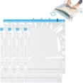 thumbnail image 1 of PinesC 8 Pack Roll Up Storage Bags for Travel 35 X 50cm Medium Vacuum Storage Bags For Travel Compression Bags for Travel for Clothes Bedding Blankets Suitcase or Moving Vacuum Stora, 1 of 5