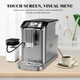 thumbnail image 5 of M optimized Espresso Machine, 20 Bar Cappuccino Latte Machine With Frother and Convenient One-Touch Control Panel, Single/Double Shot, 1350W, Silver Gray, 5 of 9