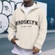 thumbnail image 1 of MHFRRA Sudadera con Capucha y Cremallera de Un Cuarto con Estampado de Letras, Cómoda y Casual, con Capucha y Cremallera Completa Interior Suave para Uso Diario y Actividades Al Aire Libre Beige, 1 of 3