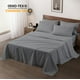 thumbnail image 2 of Sábana plana Maple&Stone Queen, paquete de 6, suave y transpirable, color gris, 2 of 5