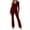 Wine, variant on Casual Sets for Women 2 Piece Cropped Zip up Hoodies with Pockets Flare Leggings Comfy Travel Solid Color Fall Fashion Outfits(Wine,L)