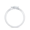 thumbnail image 3 of Rosec Jewels Certified Lab Diamond 5 mm Heart Promise Ring, EF-VS Quality, Toi Et Moi Ring, 14K White Gold, US 4.50, 3 of 9