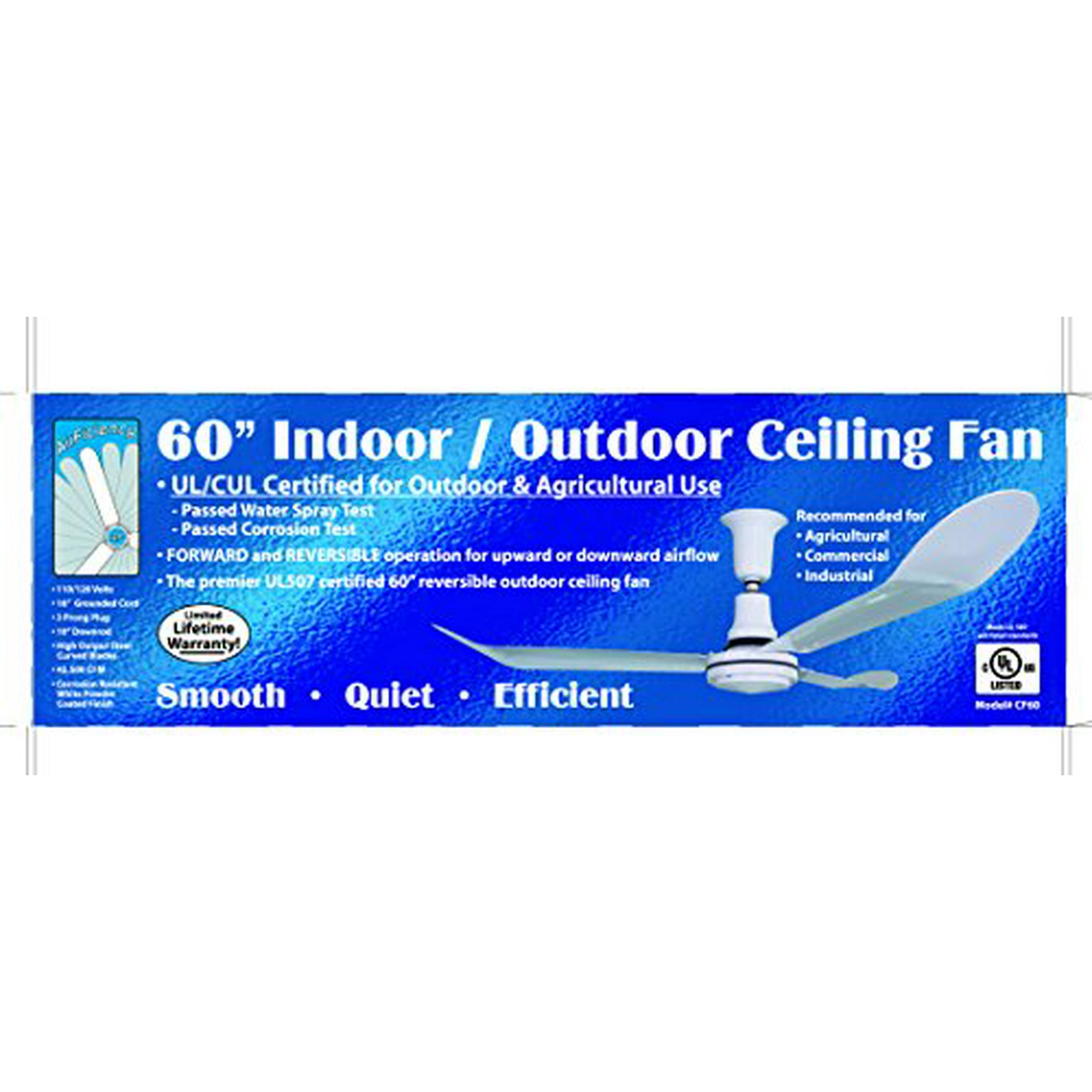 J and D 60 In. Indoor & Outdoor Ceiling Fan J and D 60 In. Indoor & Outdoor Ceiling Fan