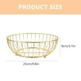 thumbnail image 3 of Metal Wire Fruit Basket Hollow out Delicate Fruit Container Snack Basket, 3 of 7