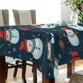 thumbnail image 3 of Ryvnso Christmas Snowmans Rectangle Table Cloth Tablecover Dinning Tablecloth 54"x72", 3 of 8
