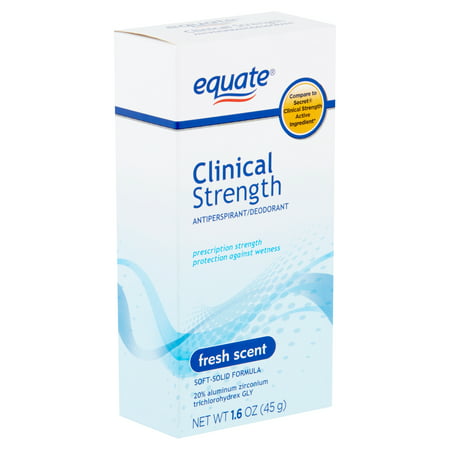 Equate Clinical Strength Fresh Scent Antiperspirant/Deodorant, 1.6 (Best Clinical Strength Deodorant For Women)